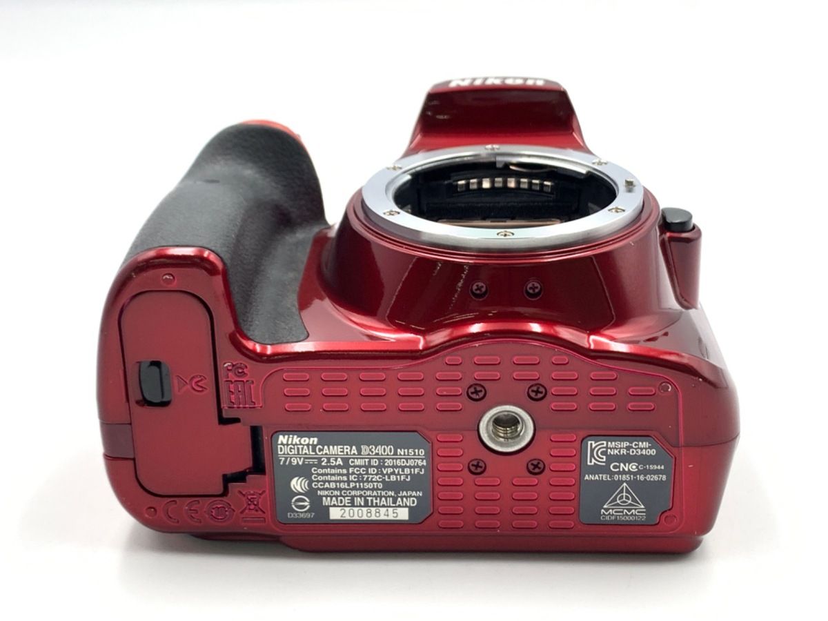 中古】 【並品】 ニコン D3400 ボディ レッド - メルカリ