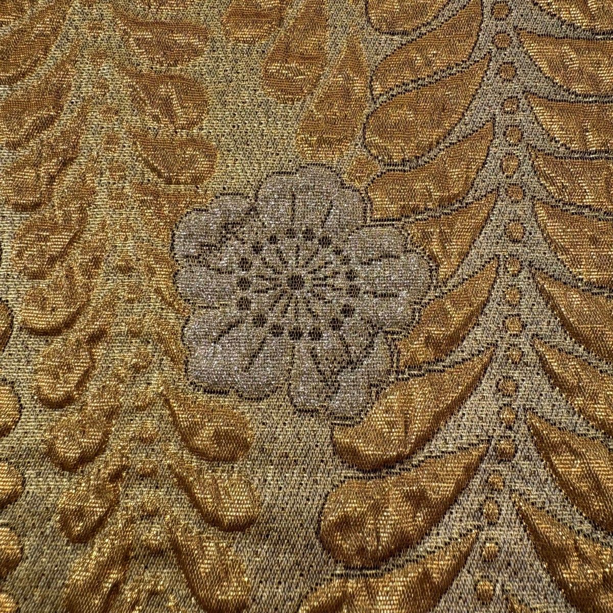 美品】 袋帯 秀品 辻が花柄 箔 金銀糸 金色 六通 正絹 【中古】 - メルカリ