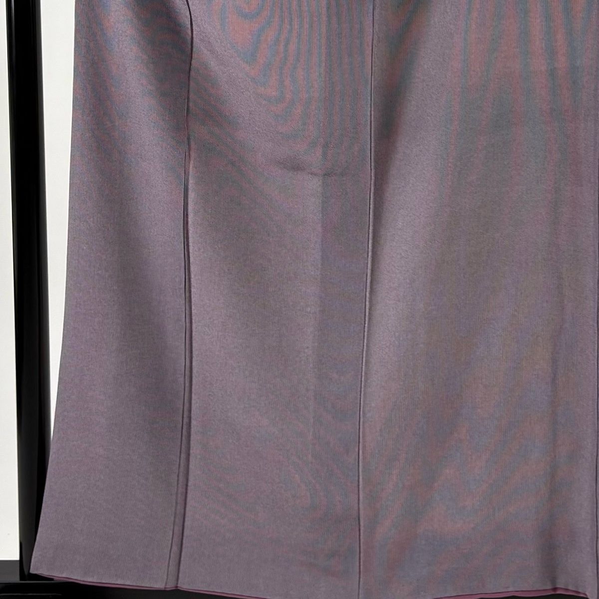 江戸小紋 身丈158.5 cm 裄丈65 M 袷 万筋 灰紫 正絹 一つ紋
