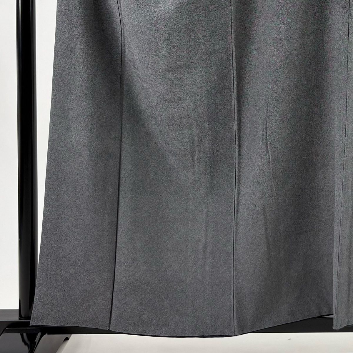 江戸小紋 身丈158 cm 裄丈64.5 M 袷 寺山存男 落款 鮫文 黒灰 正絹