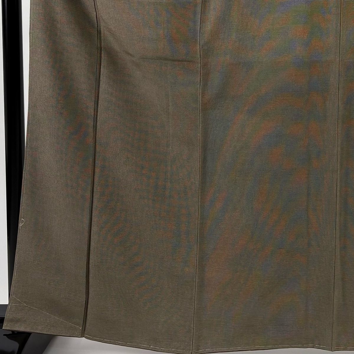 江戸小紋 身丈164 cm 裄丈63.5 S 袷 落款 角通し 茶色 正絹 一つ紋