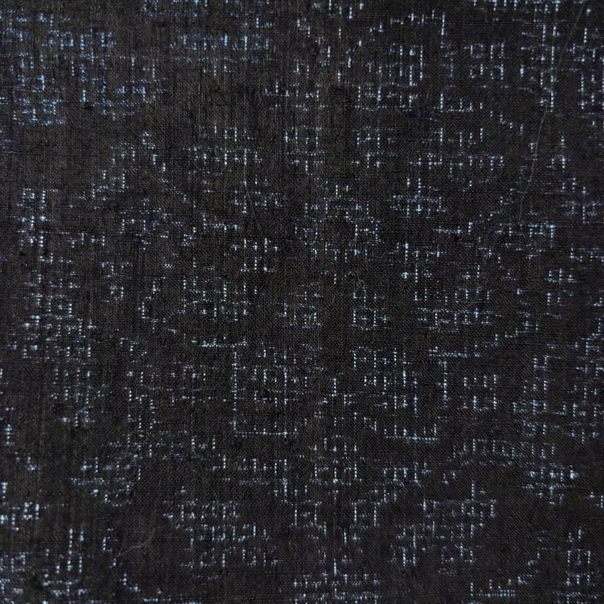 結城紬 身丈163cm 裄丈63.5cm S 袷 本場結城紬 藤貫 証紙 華文 紺色