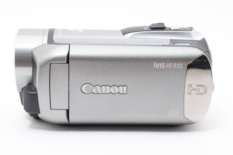 実用光学美品 箱あり】Canon キャノン iVIS HF R10 シルバー ビデオ