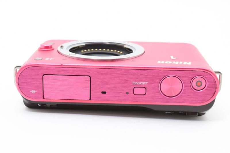 実用光学美品】Nikon ニコン Nikon1 J2 ボディ ピンク シャッター数