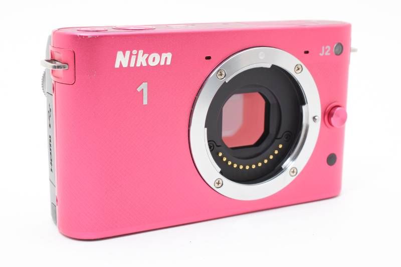 実用光学美品】Nikon ニコン Nikon1 J2 ボディ ピンク シャッター数