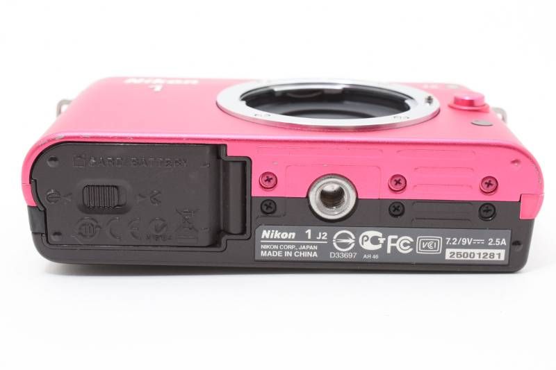 実用光学美品】Nikon ニコン Nikon1 J2 ボディ ピンク シャッター数