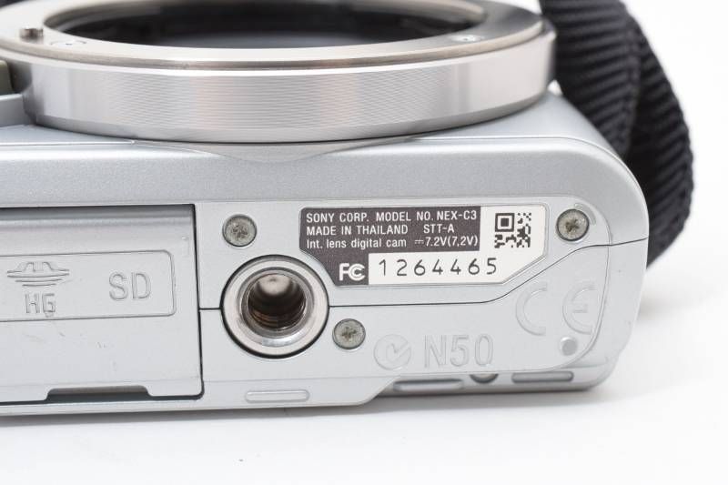 カメラ 【実用光学美品】Sony ソニー NEX-C3 シルバー ボディ ショット