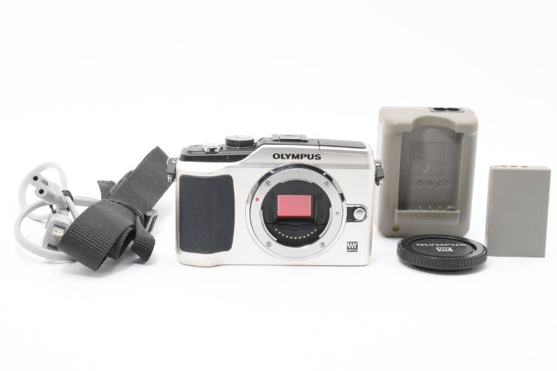 実用光学美品】Olympus オリンパス E-PL2 ボディ シャッター数2022回と