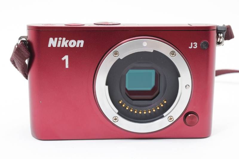 美品 Nikon1 ニコン1 J3 レッド （赤） ボディ 完動品 実用光学美品】Nikon ニコン Nikon1 J3 赤 レッド ボディ シャッター数