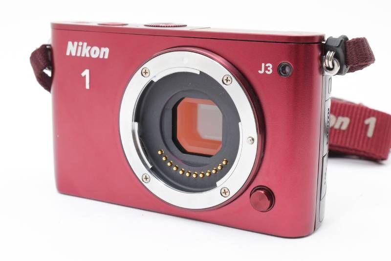 【ジャンク品】Nikon 1 J3 Red ジャンク 光学美品】Nikon ニコン Nikon1 J3 赤 レッド ボディ