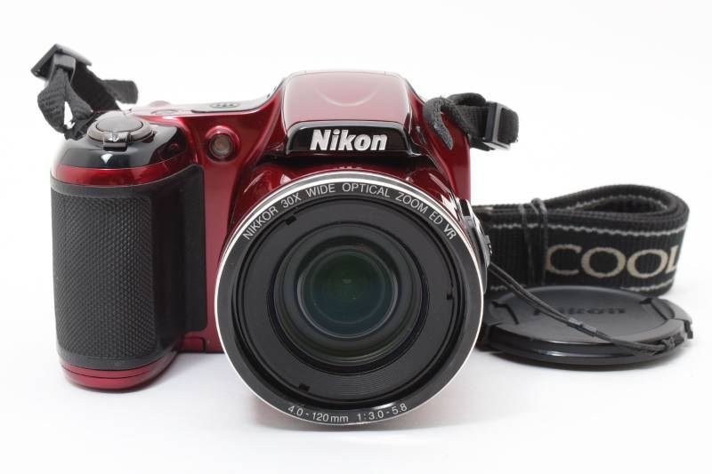 実用光学美品】Nikon ニコン COOLPIX L820 赤 レッド コンパクト