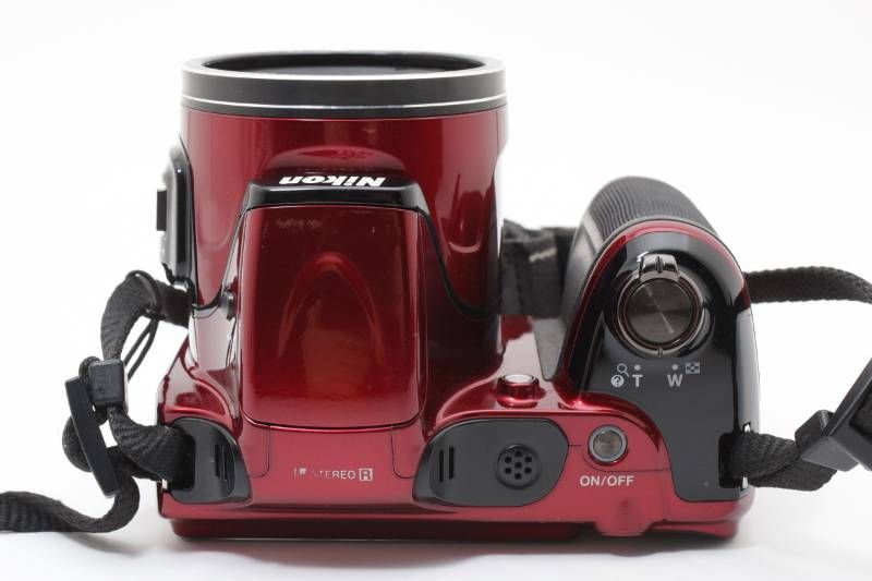 実用光学美品】Nikon ニコン COOLPIX L820 赤 レッド コンパクト