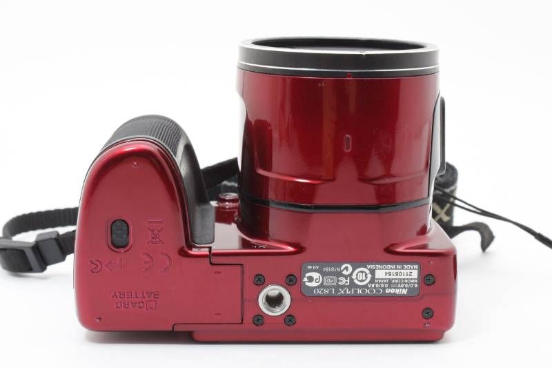 実用光学美品】Nikon ニコン COOLPIX L820 赤 レッド コンパクト