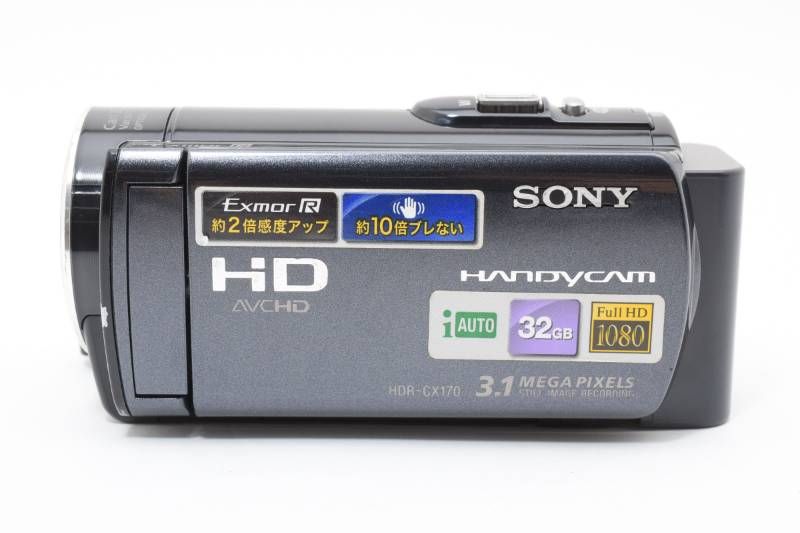 実用光学美品】Sony ソニー HDR-CX170 黒 ブラック ビデオカメラ