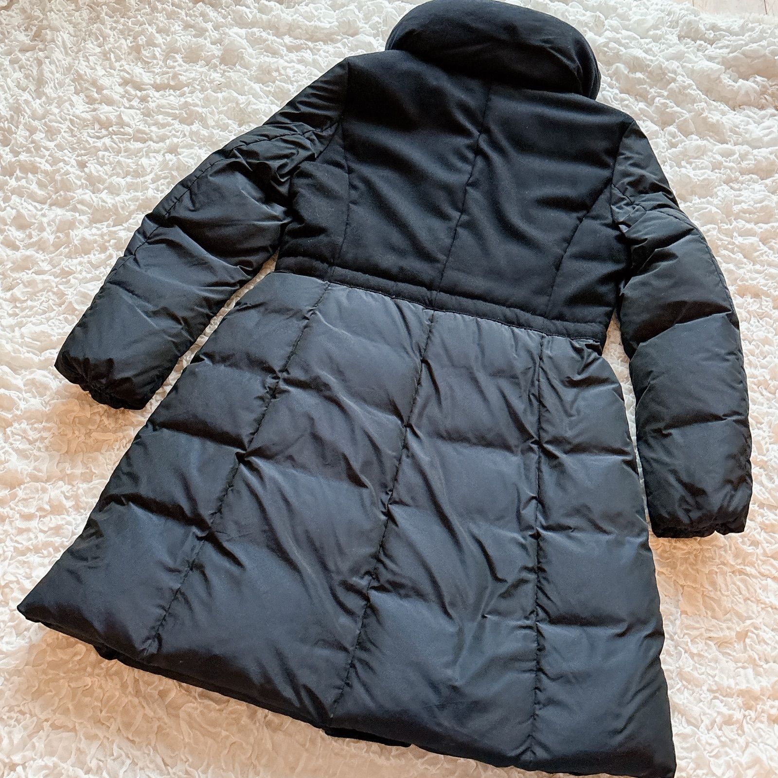 23区 ロングコート ダウンコート Aライン ショールカラー フェザー