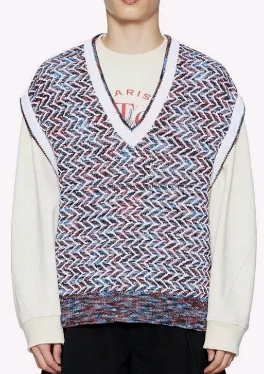 WOOYOUNGMI ウーヨンミ マルチ ニット ベスト Tシャツ レッド