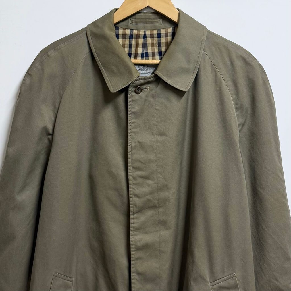 イギリス製 Aquascutum アクアスキュータム トレンチコート ステン