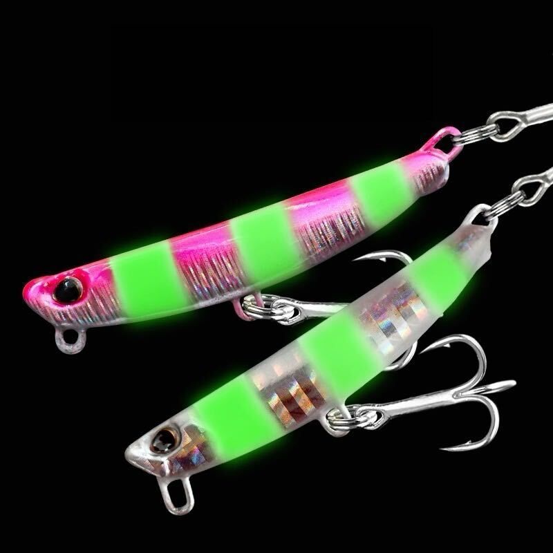 メタルジグ シーバス 6個 ジグ セット 30g フック付き 撃投ジグ バス