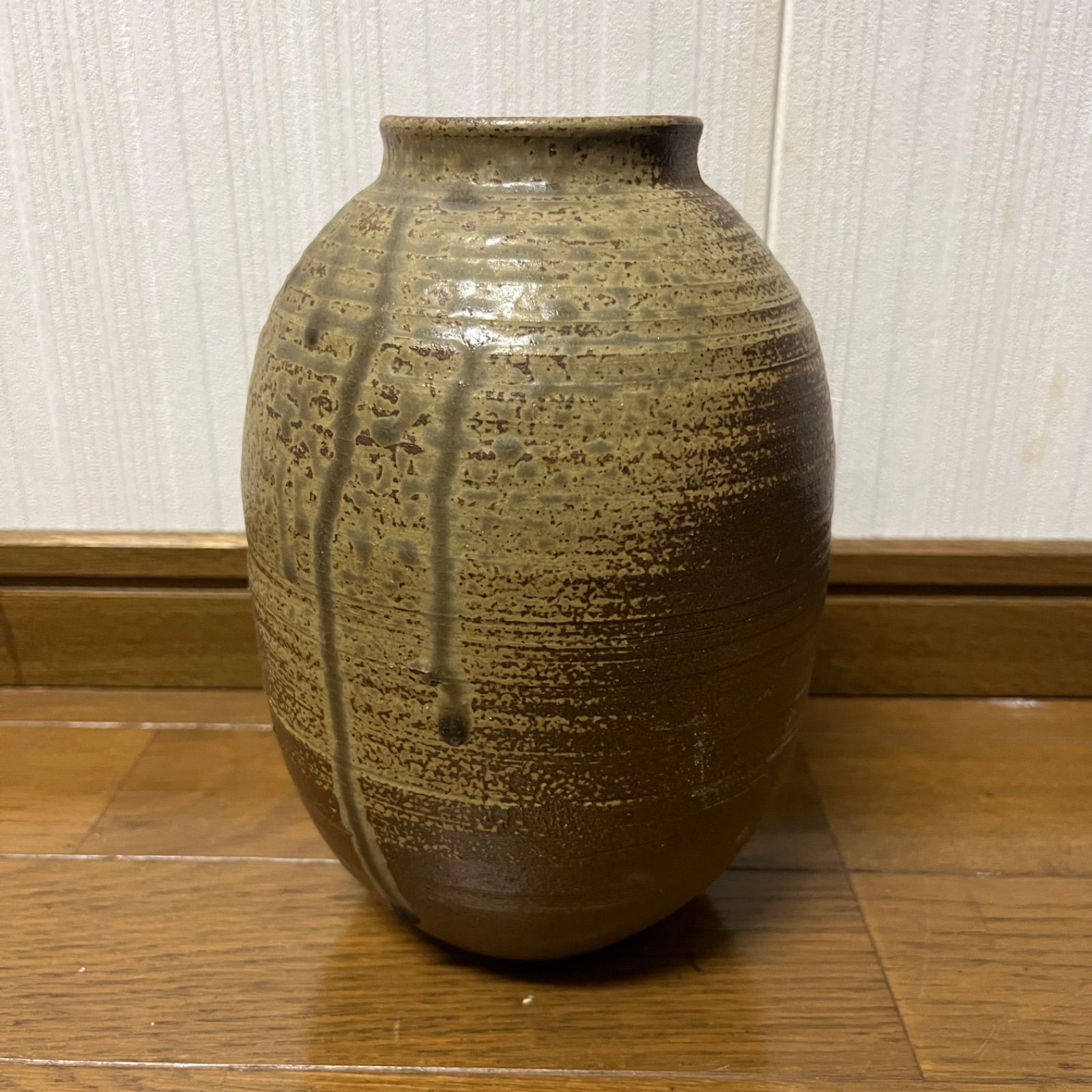 壺 骨董品 アンティーク 茶色 陶器 - メルカリ