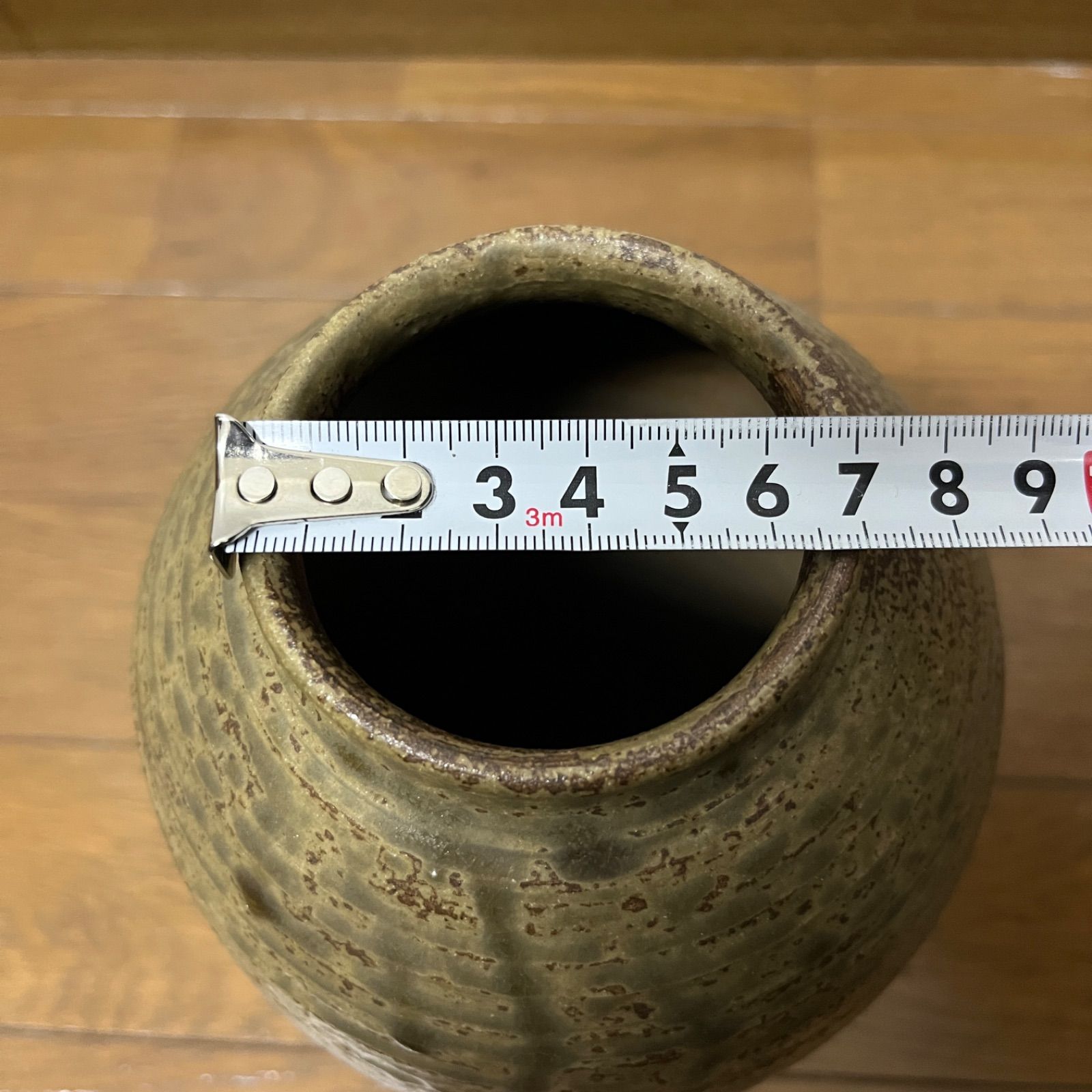 壺 骨董品 アンティーク 茶色 陶器 - メルカリ