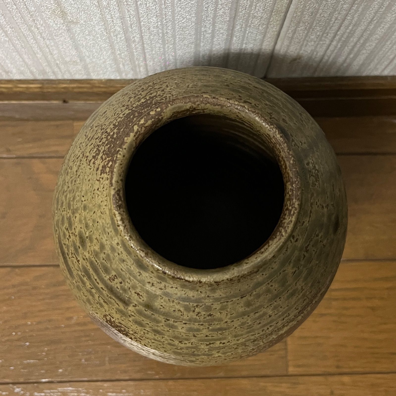 壺 骨董品 アンティーク 茶色 陶器 - メルカリ