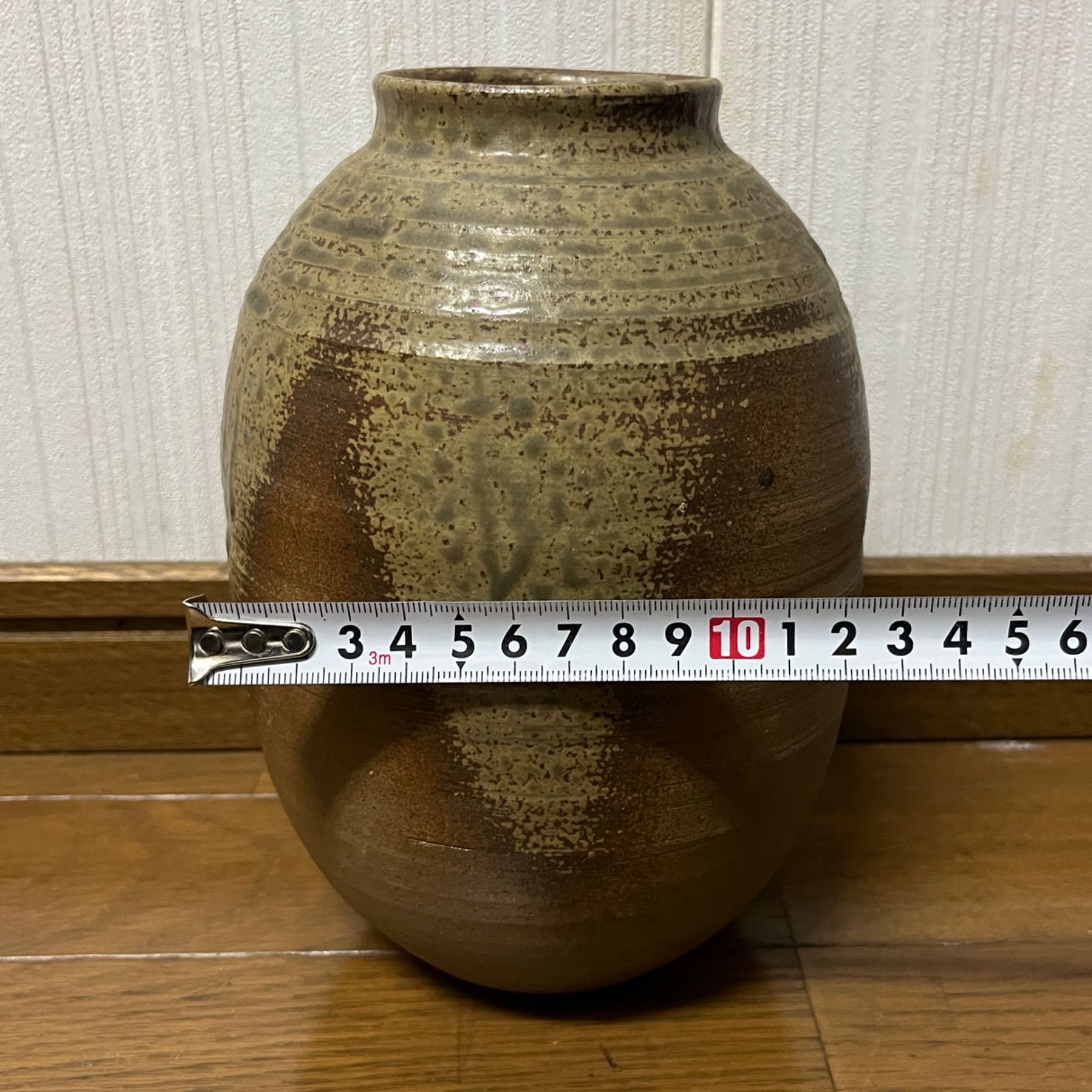 壺 骨董品 アンティーク 茶色 陶器 - メルカリ