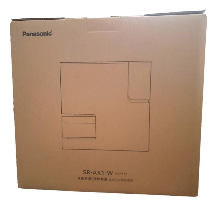 パナソニック SR AX 1 W 自動計量 IH炊飯器 2合炊き ホワイト