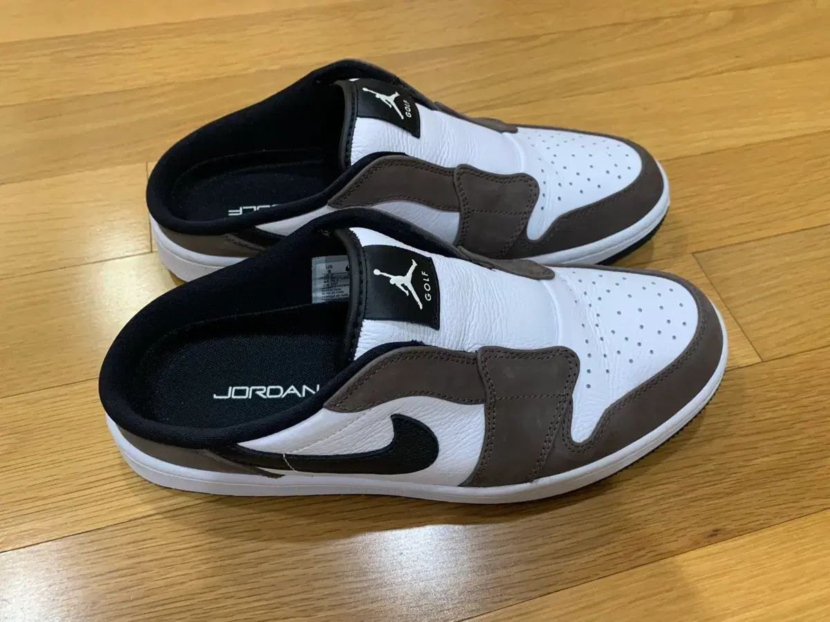 韓国 店舗 NIKE ナイキ ゴルフ エアジョーダン ミュール ジョーダン1 ロー スリッポン スニーカー 260