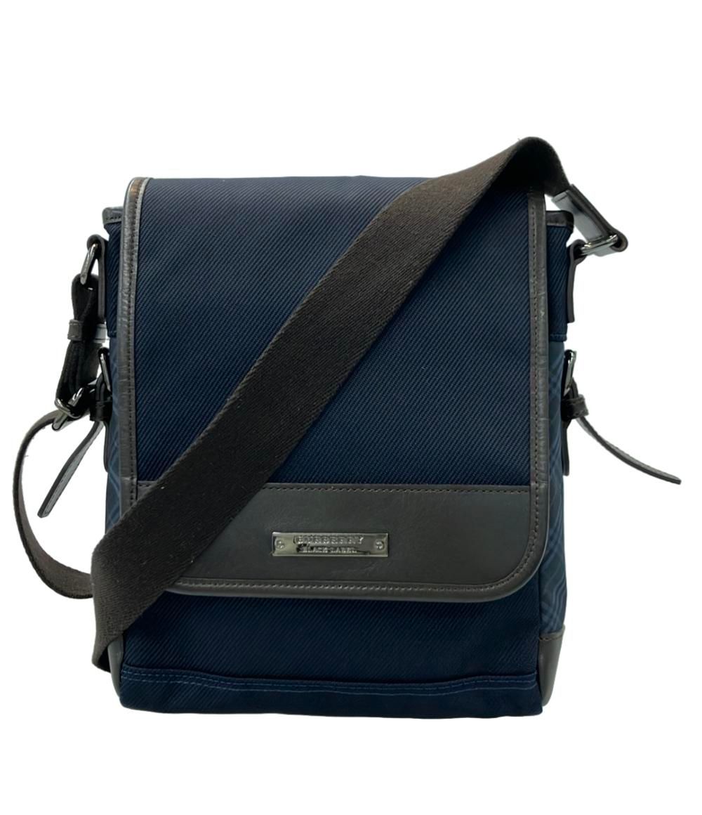 バーバリーブラックレーベル ショルダーバッグ チェック メンズ