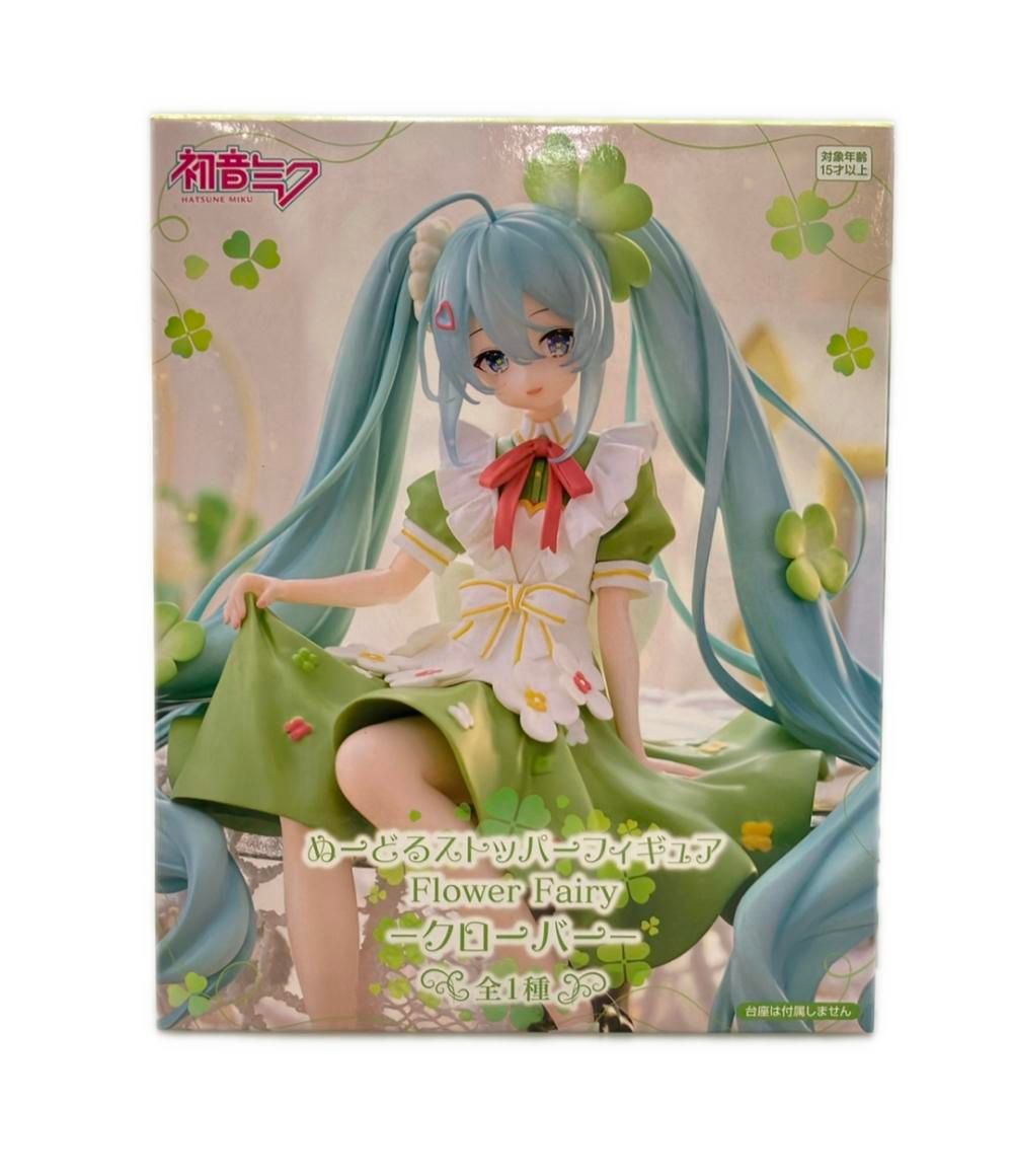 美品 フリュー 初音ミク ぬーどるストッパー Flower Fairy クローバー