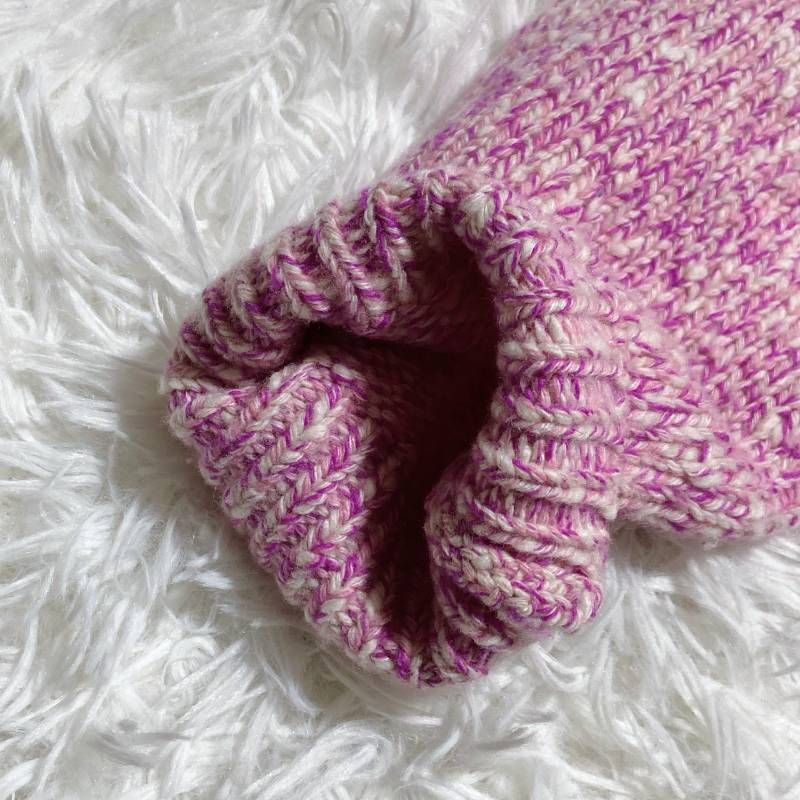 Drawer ドゥロワー ウール カシミヤ 5G 天竺編み クルーネックニット