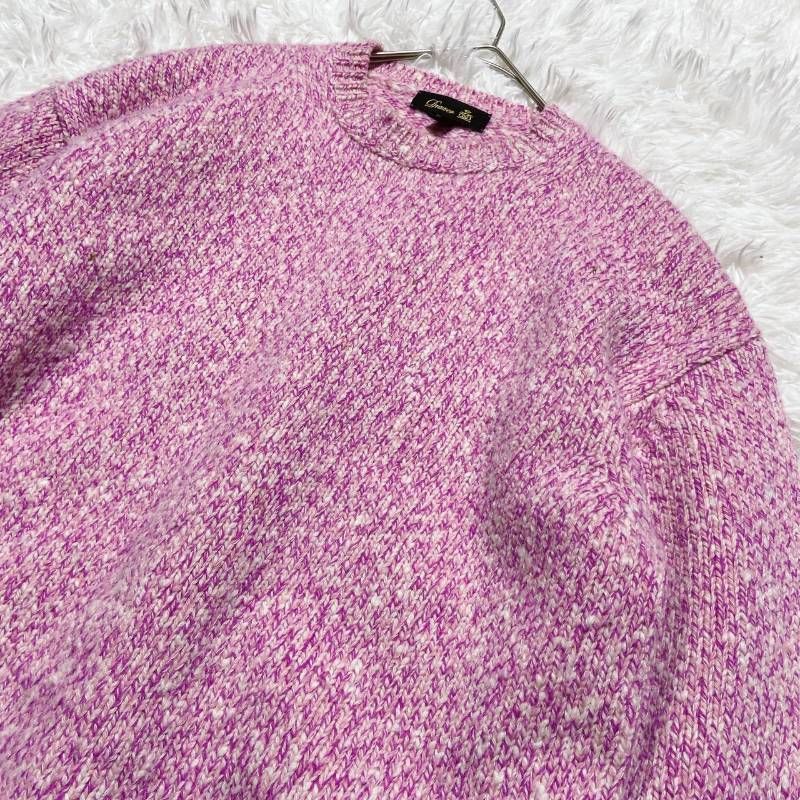 Drawer ドゥロワー ウール カシミヤ 5G 天竺編み クルーネックニット