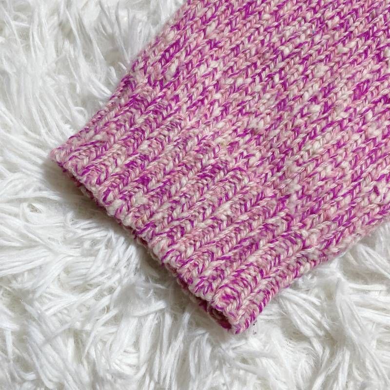 Drawer ドゥロワー ウール カシミヤ 5G 天竺編み クルーネックニット