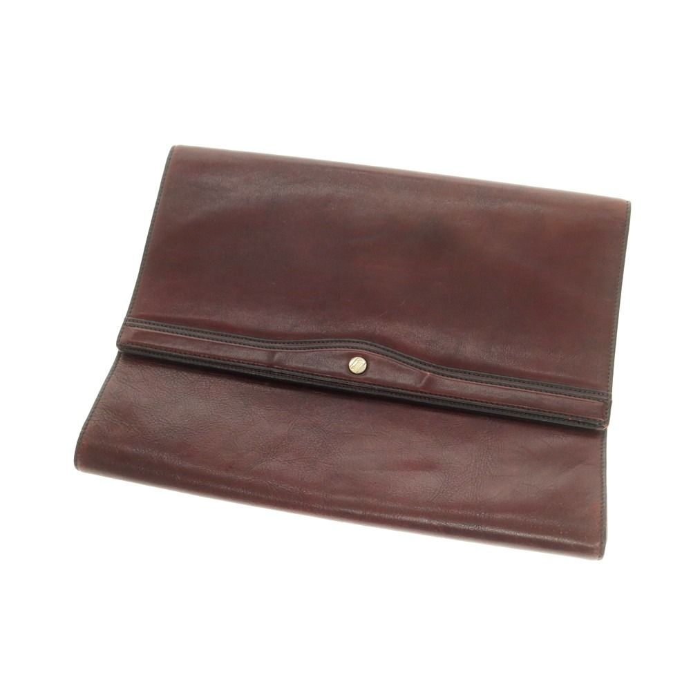 中古】ゴールドファイル GOLD PFEIL レザー クラッチバッグ