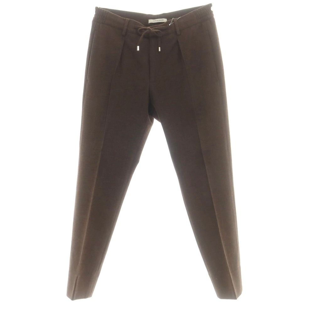 ジャブス アルキヴィオ giab s ストレッチ ポリエステルコットン イージースラックスパンツ ブラウン サイズ46 メンズ