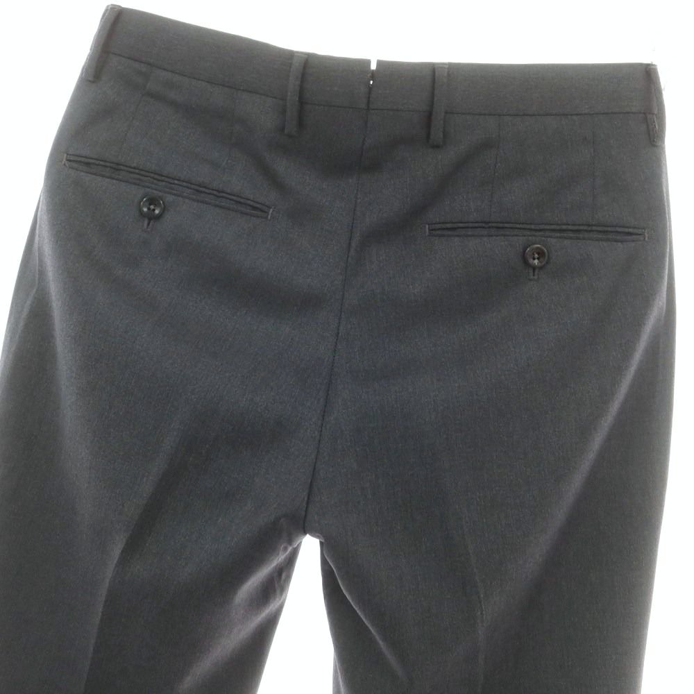インコテックス　スラックス　チャコールグレー　中古美品　Lサイズ 中古】インコテックス INCOTEX ウール ドレススラックスパンツ