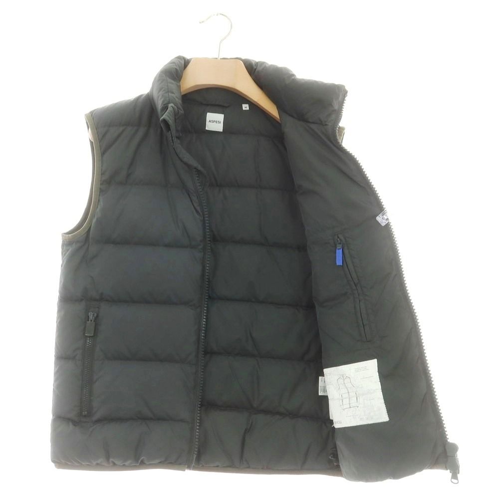 アスペジ Aspesi ダウンベスト グレー M ASPESI（アスペジ）ライト