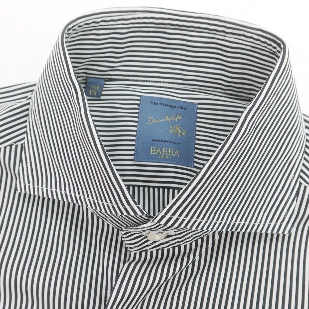 中古】バルバ ダンディライフ BARBA DANDY LIFE コットン ストライプ