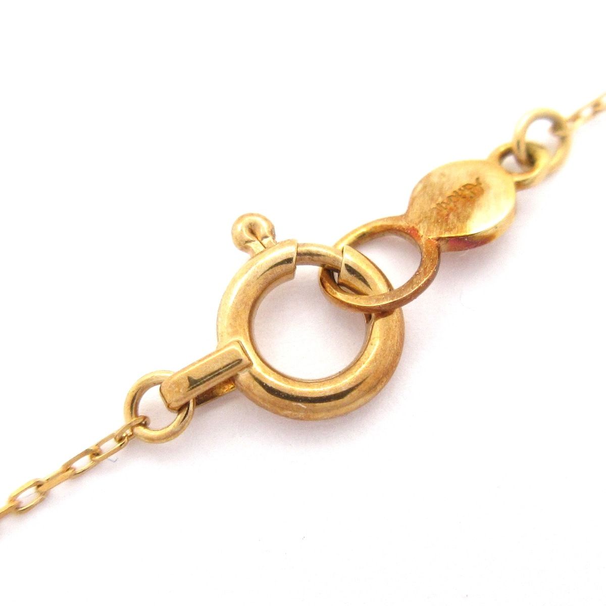 AHKAH(アーカー) ネックレス ティランハート K18YG×ピンク ハート