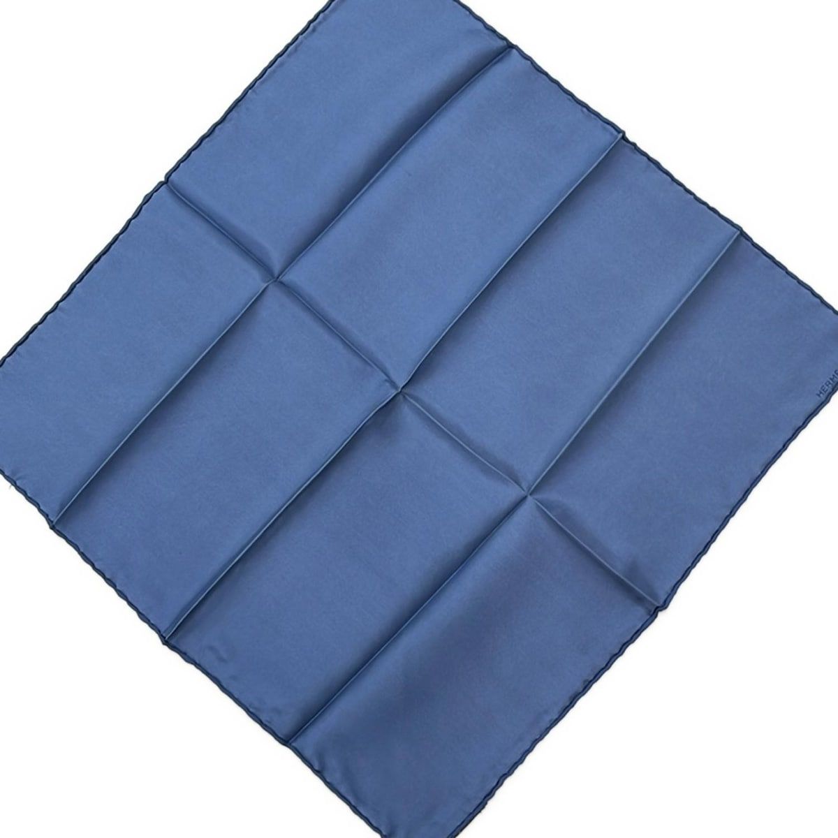 HERMES(エルメス) スカーフ美品 プチカレ ブルー シルク/ポケット