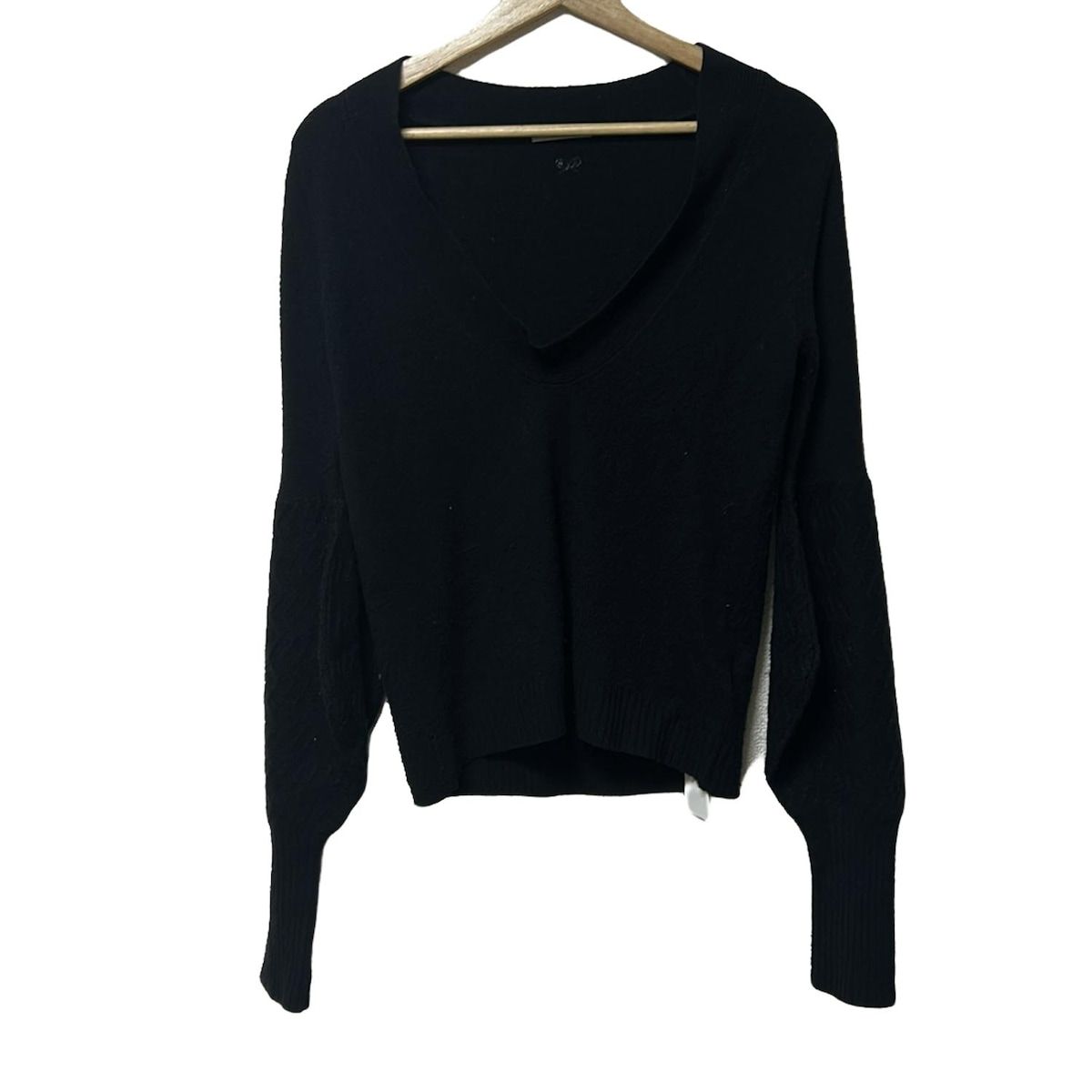 Anya Hindmarch アニヤハインドマーチ 長袖セーター サイズS レディース - 黒 Vネック カシミヤ