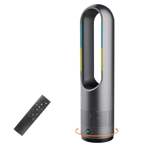 セラミックヒーター タワーファン ファンヒーター スリム扇風機 冷暖両用＆羽根なし＆DCモーター電気代節約 電気ファンヒーター 3段階暖風 8段階冷風切り替え 100°左右首振り 1 9 Hタイマー設定可 転倒自動OFF 過熱保護 リモコン付き 省エネ 軽量se