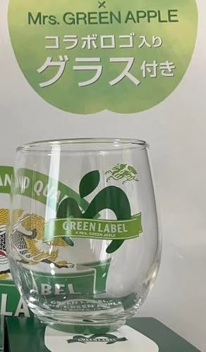 GREEN LABEL x Mrs. GREEN APPLE コラボロゴ入りグラス 限定