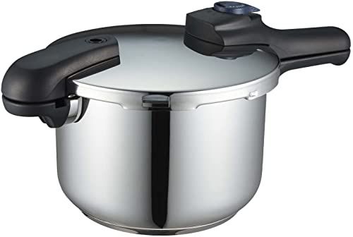 パール金属 圧力鍋 5.5 L IH対応 3層底 切り替え式 レシピ付 クイックエコ H-5042 ステンレス鋼 フラストレーション フリー パッケージ 発送se