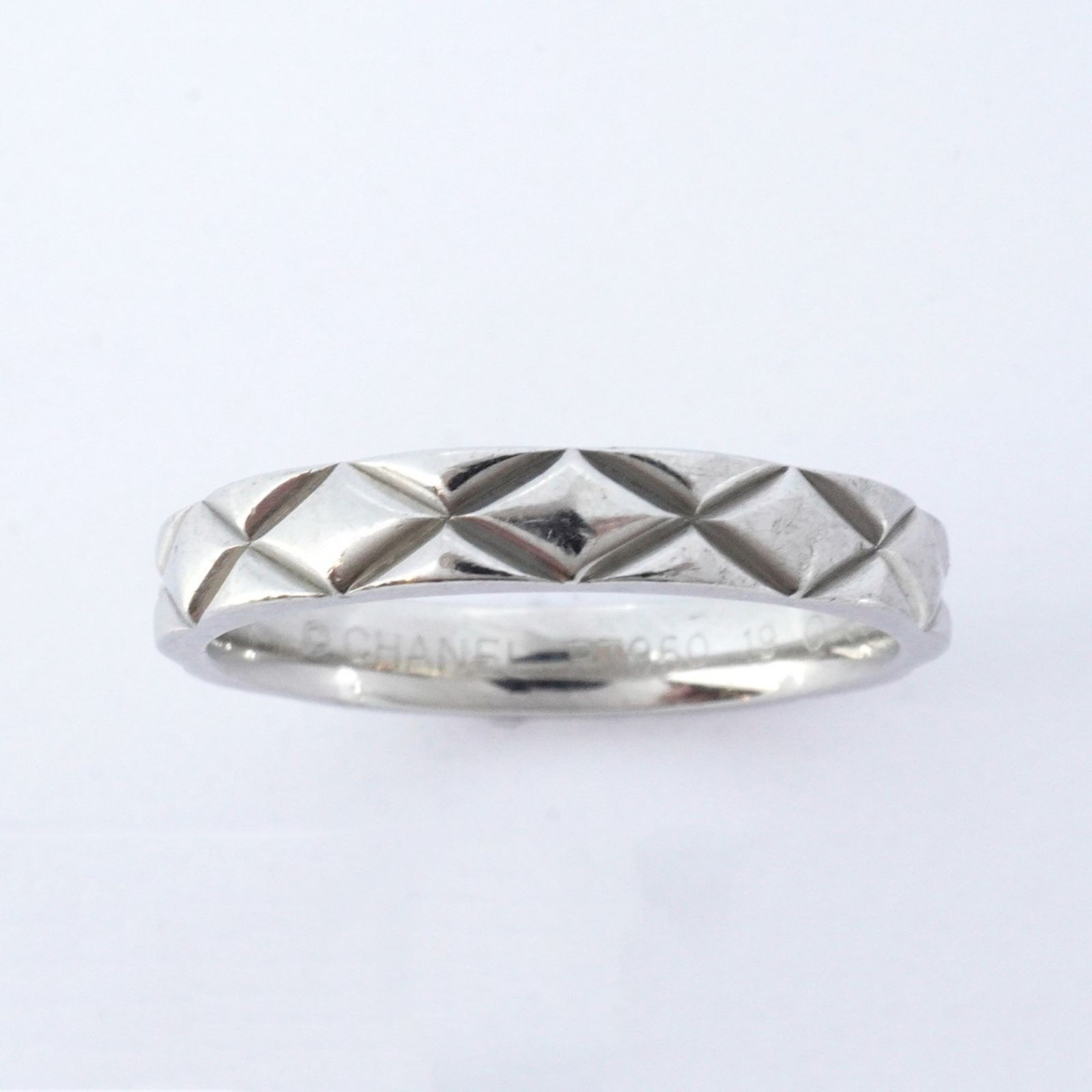 シャネル(Chanel) シャネル リング マトラッセ Pt950 プラチナ ＃57