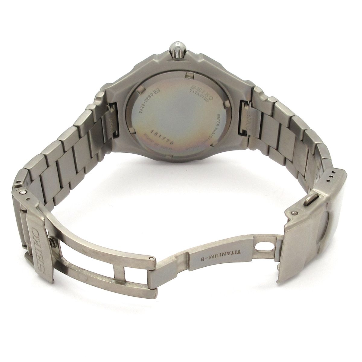 SEIKO(セイコー) 腕時計 KINETIC 5J22-0B80 メンズ 黒 - メルカリ