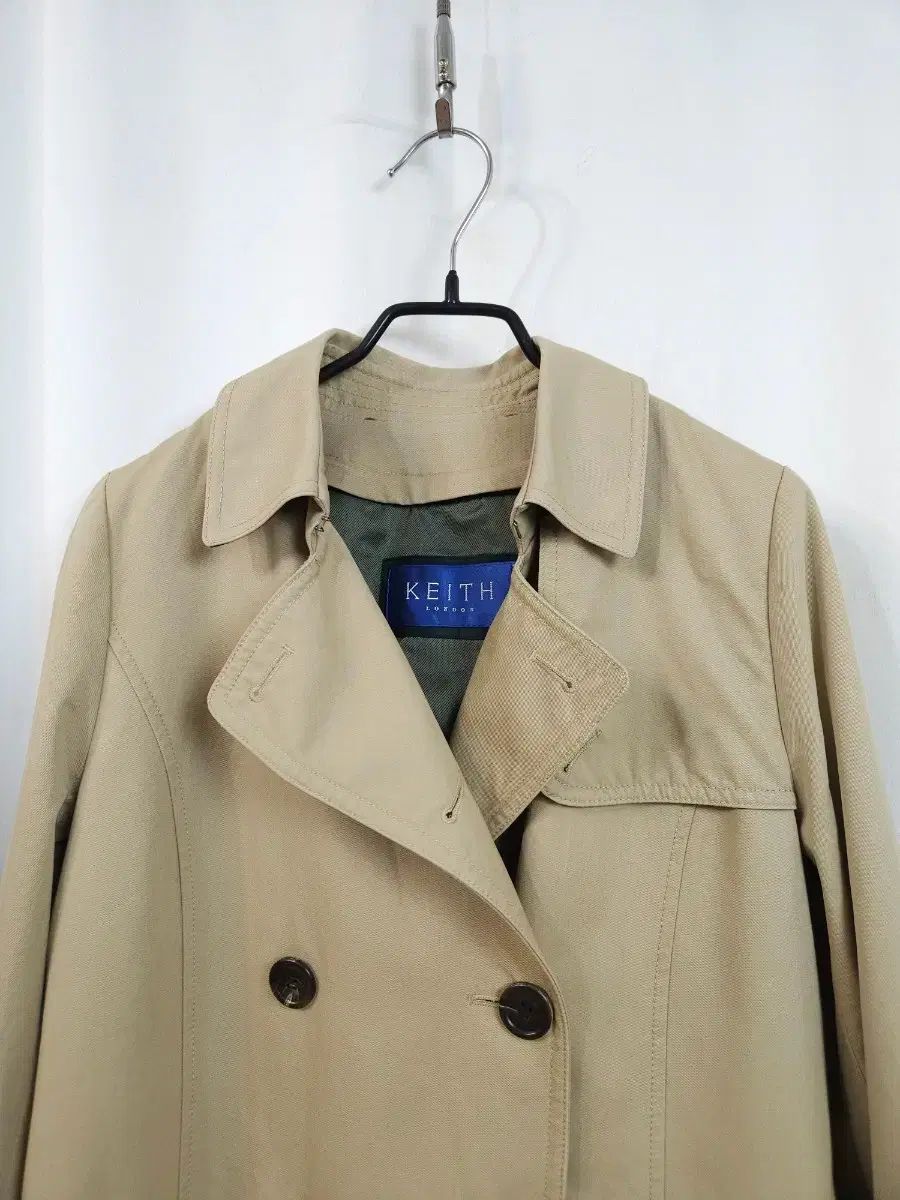 KEITH ベージュ トレンチコート - メルカリ