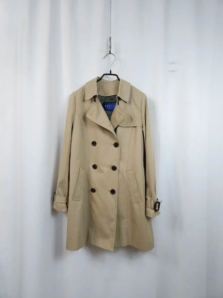 KEITH ベージュ トレンチコート - メルカリ