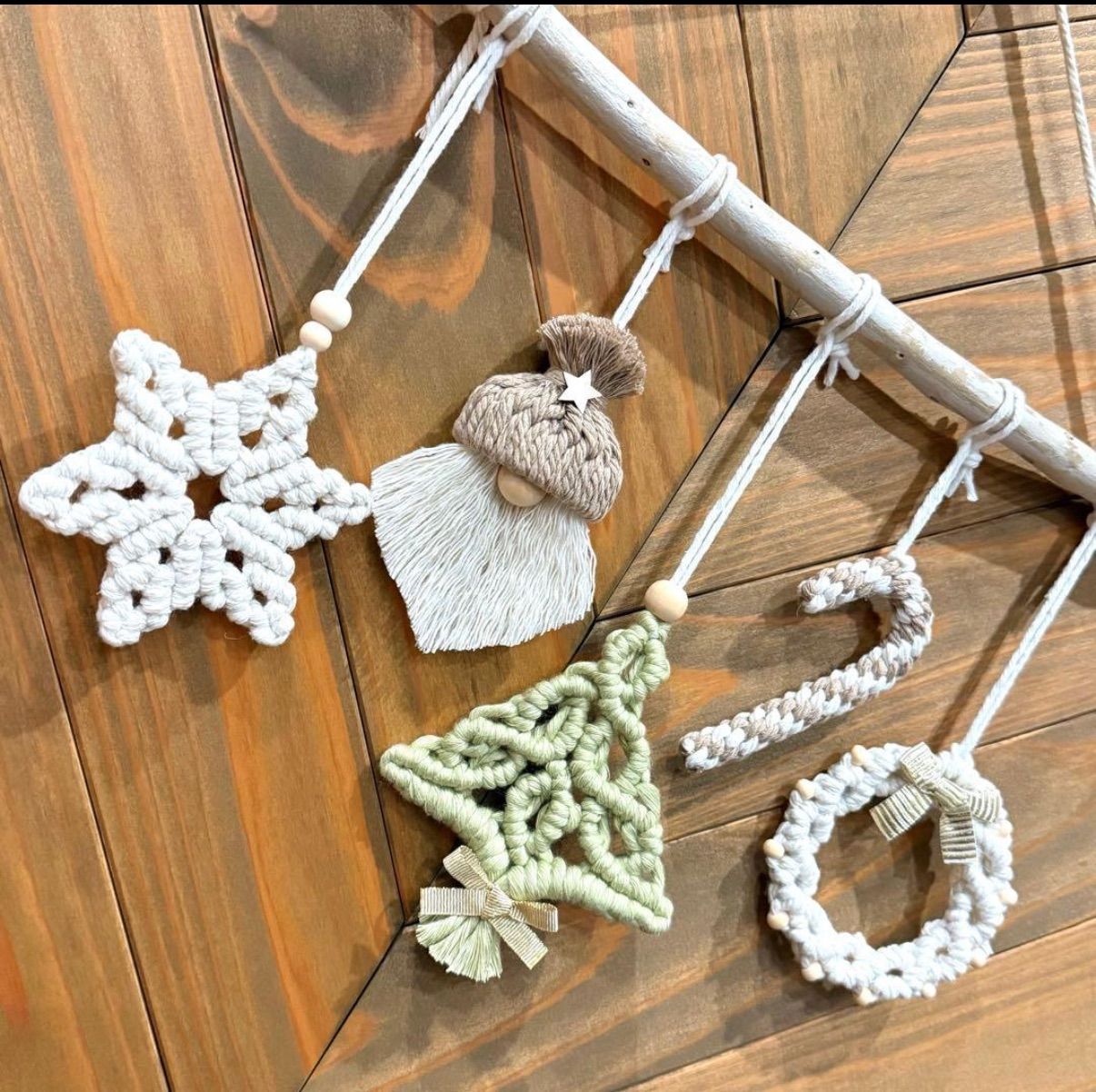 マクラメクリスマスタペストリー - メルカリ