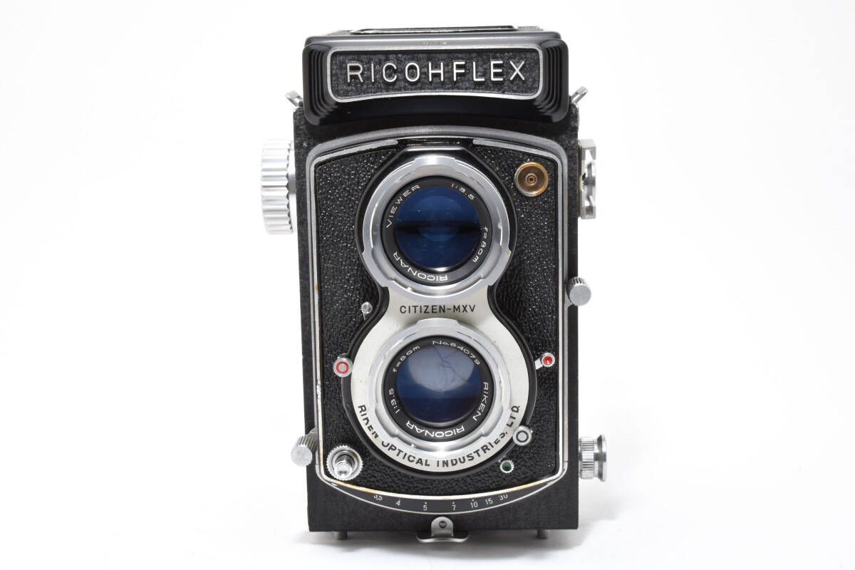 ☆美品☆リコー Ricohflex Riken Riconar 80mm F3.5 二眼カメラ